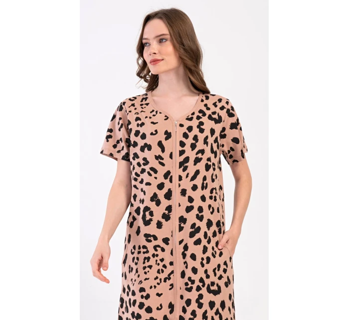Dámske šaty s krátkym rukávom Leopard Home
