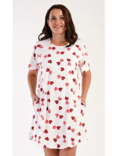 Dámske domáce šaty s krátkym rukávom Valentína