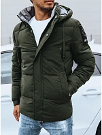 Zimowa pikowana kurtka męska zielona FashionStreet TX4459