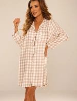 Košeľa De Lafense 854 Primrose long/r S-2XL šnurovacia