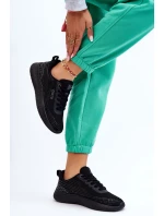 Damskie Siateczkowe Buty Sportowe Memory Foam System Big Star LL274662 Czarne Damskie Siateczkowe Buty Sportowe Memory Foam System Big Star LL274662 Czarne