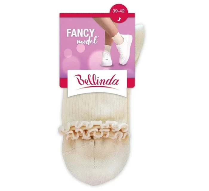 Dámske ponožky FANCY MODAL cream - BELLINDA