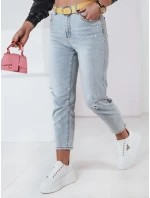 Dámské džínové kalhoty mom fit s páskem Dstreet model 21983333 - FashionStreet