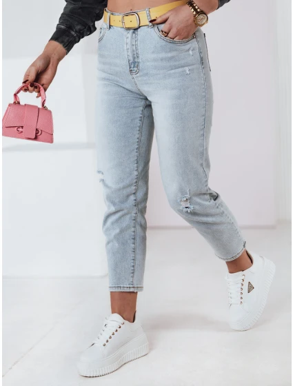 Dámské džínové kalhoty mom fit s páskem Dstreet model 21983333 - FashionStreet