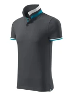 Polokošeľa Malfini Collar Up M MLI-25683 svetlá antracitová