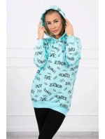 Mikina s mätovým nápisom Mikina s mätovým nápisom