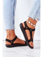 Damskie Sportowe Sandały Na Rzepy Czarne Ultimate Damskie Sportowe Sandały Na Rzepy Czarne Ultimate