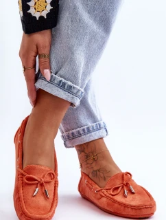 Semišové Mokasíny Oranžové model 21625479 - Boto
