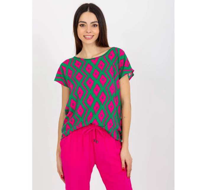 Dámská halenka model 18339466 zelená - FPrice Dámská halenka model 18339466 zelená - FPrice