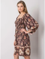 TW SK BI H3748 šaty.22X tmavo hnedá