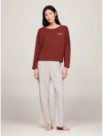 Dámske tričko s dlhým rukávom UW0UW04153 DW5 bordová - Tommy Hilfiger