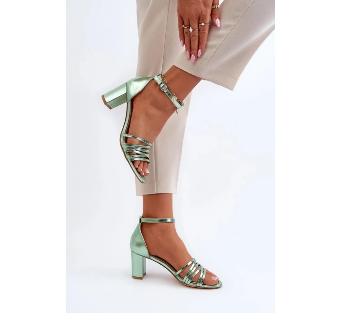 Dámské sandály model 21273603 zelené Step in style - SWEET SHOES Dámské sandály model 21273603 zelené Step in style - SWEET SHOES