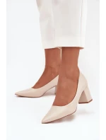 LL-380P Ryvessa béžové lodičky na platforme - Seastar LL-380P Ryvessa béžové lodičky na platforme - Seastar