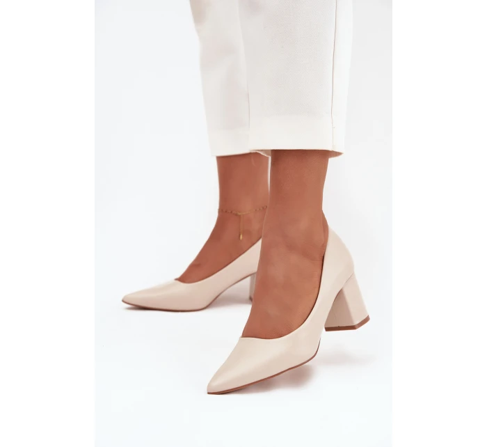 LL-380P Ryvessa béžové lodičky na platforme - Seastar LL-380P Ryvessa béžové lodičky na platforme - Seastar