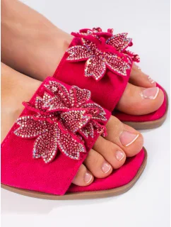 Dámske módne ružové ponožky bez podpätku