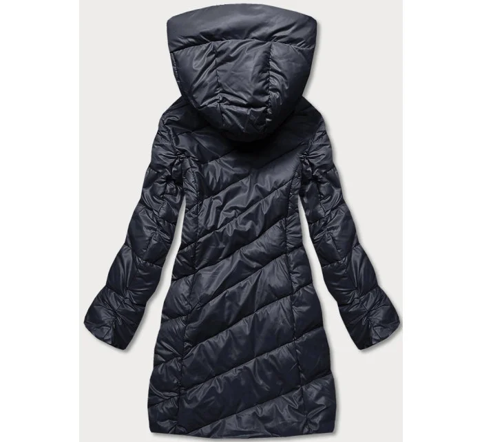 Tmavomodrá dámska zimná bunda (TY041-2)