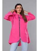 Ružový tenký asymetrický dámsky prehoz cez oblečenie (B8117-83)