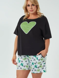 Talianska móda Picos curtailment farba:čierna/print