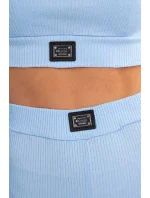 Komplet z blúzok top prążkowany niebieski Komplet z blúzok top prążkowany niebieski