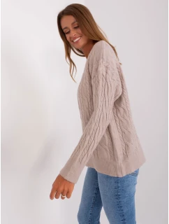 Sweter AT SW model 18884796 beżowy - FPrice