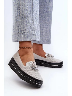 Dámske mokasíny LR400 strieborné - Vykročte štýlovo