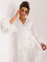 Dámska blúzka LK BZ 509522 1.20 biela - Lakerta