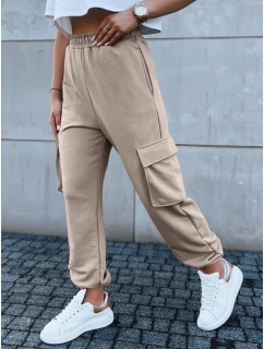 Dámske tepláky BAGGY beige FashionStreet UY1607