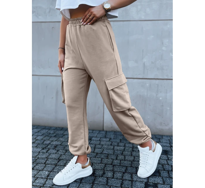 Dámske tepláky BAGGY beige FashionStreet UY1607