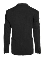 Pánske jednoradové sako čierne FashionStreet MX0635 Pánske jednoradové sako čierne FashionStreet MX0635