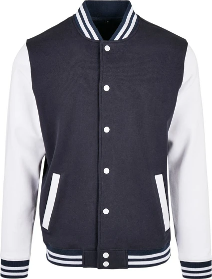 BB 004 College bunda model 22442772 navy/white - Build your Brand BB 004 College bunda model 22442772 navy/white - Build your Brand