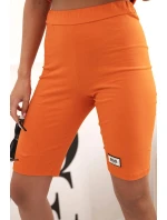 Dámský bavlněný komplet s krátkým rukávem a šortkami tmavě oranžová Dámský bavlněný komplet s krátkým rukávem a šortkami tmavě oranžová