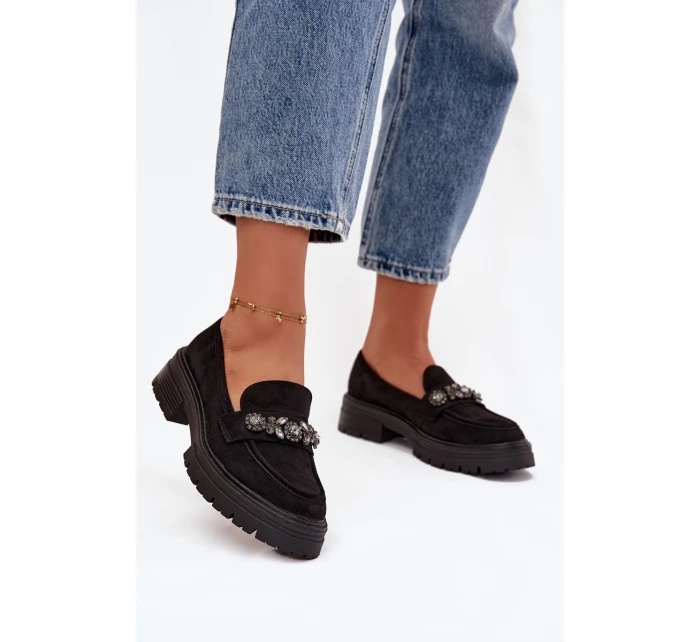 Eko Semišové Mokasíny Dámské S Černé model 21747671 - Boto Eko Semišové Mokasíny Dámské S Černé model 21747671 - Boto