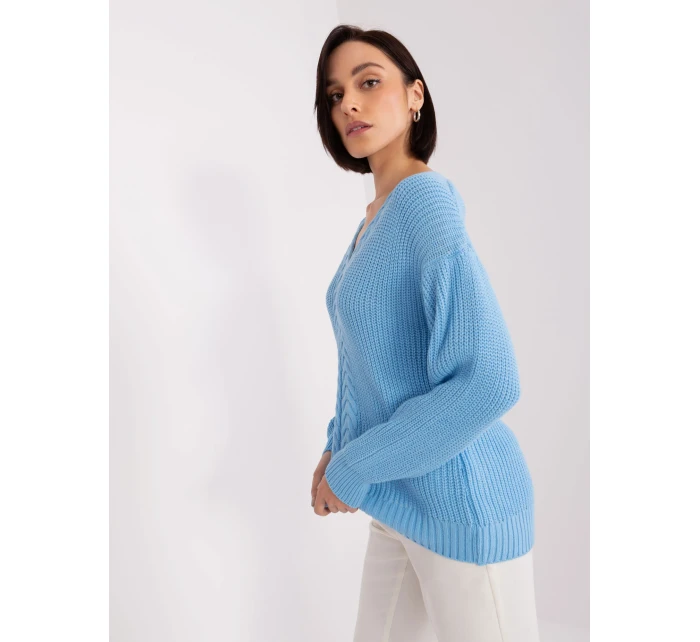 BA SW 8028 jumper.32 svetlo modrá