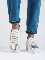 Trendy tenisky dámské bílé bez podpatku Trendy tenisky dámské bílé bez podpatku