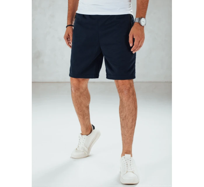 FashionStreet pánske tmavomodré teplákové šortky SX2472