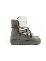 D.Franklin snehové topánky dámske zimné módne kožušinové zateplené šedé dámske