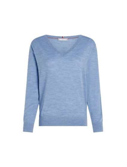 TOMMY HILFIGER DÁMSKY MERINO SVETER V-NK TOMMY HILFIGER DÁMSKY MERINO SVETER V-NK