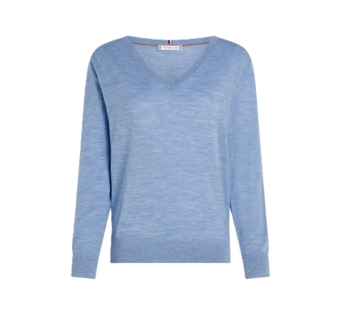 TOMMY HILFIGER DÁMSKY MERINO SVETER V-NK TOMMY HILFIGER DÁMSKY MERINO SVETER V-NK