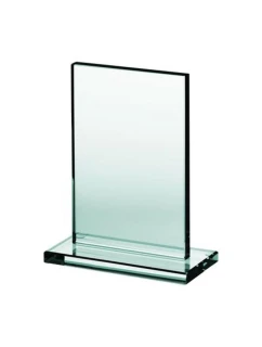 Sklenená trofej s matným podstavcom