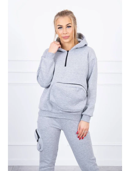 Izolovaná sada s ozdobným vreckom šedá Izolovaná sada s ozdobným vreckom šedá