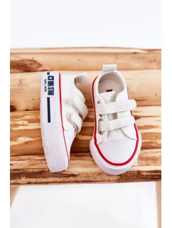 Dětské látkové tenisky se suchým zipem BIG STAR model 21594950 Bílá - Big Star Shoes