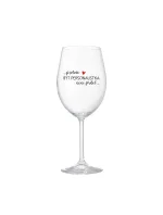 BÝŤ PERSONALISTOM NIE JE PRELIMINÁRNE - číry pohár na víno 350 ml BÝŤ PERSONALISTOM NIE JE PRELIMINÁRNE - číry pohár na víno 350 ml