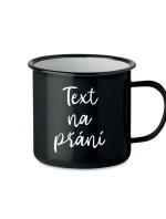 TEXT NA PŘÁNÍ - černý plecháček 300 ml