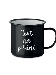 TEXT NA PŘÁNÍ - černý plecháček 300 ml