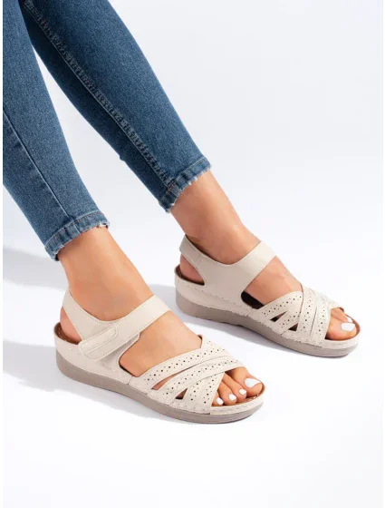 Luxusné hnedé sandále na platforme pre ženy Luxusné hnedé sandále na platforme pre ženy