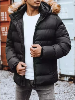 Pánska prešívaná zimná bunda čierna FashionStreet TX4160