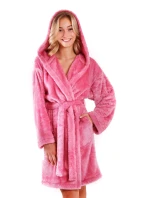 Dámsky župan Lilly extra s kapucňou 3/4 3320 jedna veľkosť staroružová - Vestis