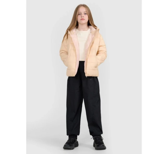 Dievčenská bunda so syntetickou výplňou 4F 4FJRAW25TDJAF0816-83S