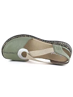 Skórzane  zielone model 22086933 - Rieker