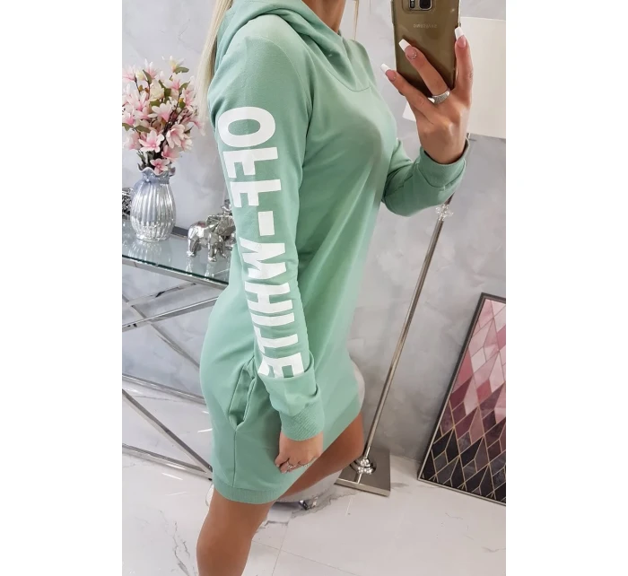Šaty Off White dark mint